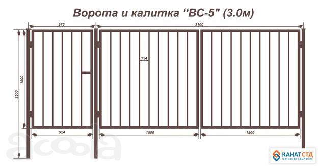 Ворота и калитки в г. Николаевск